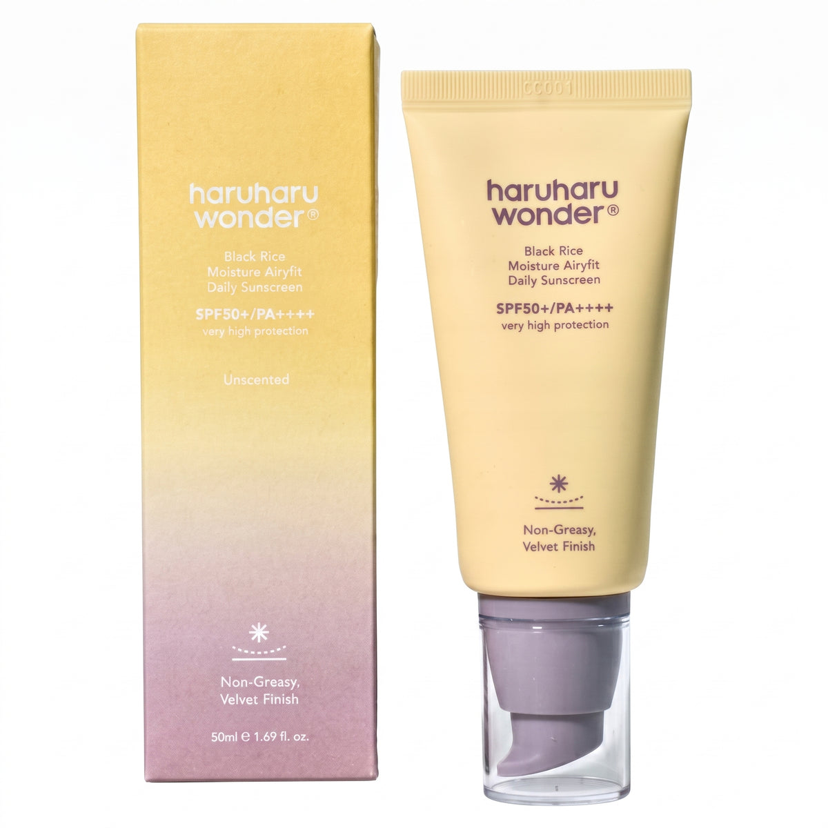 BLACK RICE MOISTURE AIRYFIT DAILY SUNSCREEN - HARUHARU