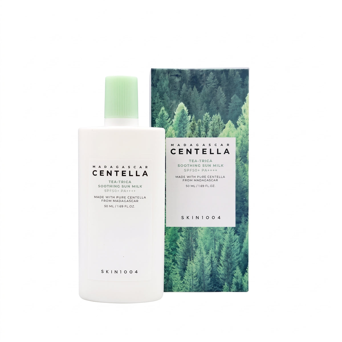MADAGASCAR CENTELLA TEA-TRICA SOOTHING SUN MILK - SKIN1004